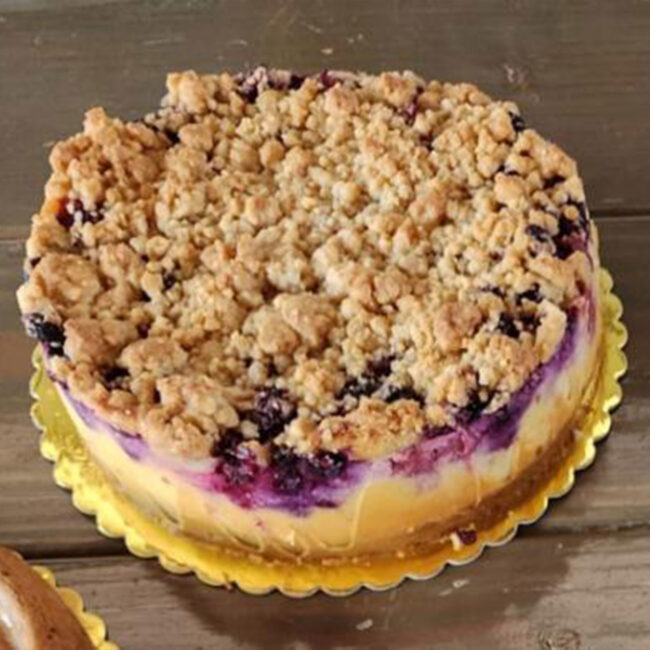Mixed Berry Crumble Cheesecake