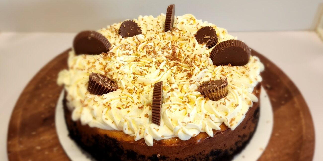 Peanut butter whiskey cheesecake